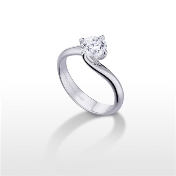 Anello World Diamond Group Donna Grace in Oro bianco Diamante 0.05 Ct AB1625 - AB1625/026